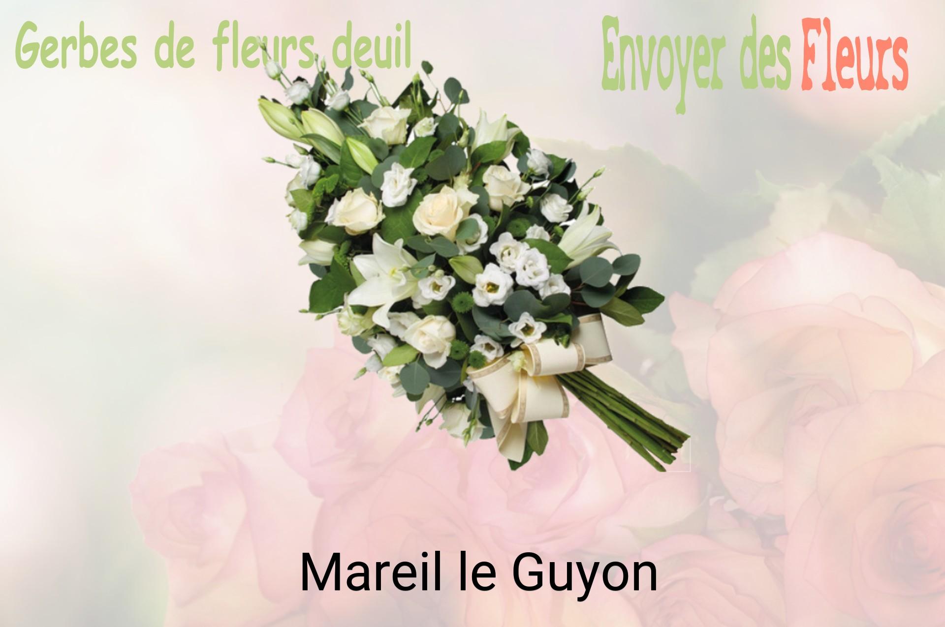 Gerbe de fleurs de deuil livrée à Mareil-le-Guyon